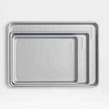 Crate & Barrel Silver Baking Sheets, Set of 3 + Reviews | Crate & Barrel