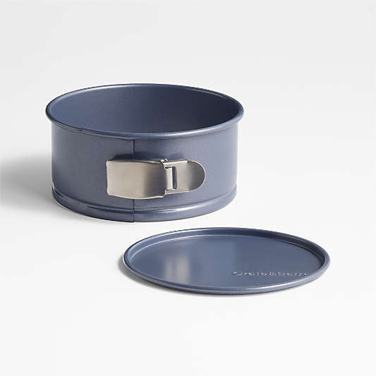 Crate & Barrel Slate Blue 6" Silicone Nonstick Springform Cake Pan
