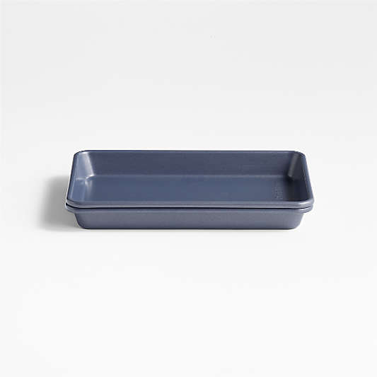 Crate & Barrel Slate Blue 1/8th Sheet Pan, Set of 2