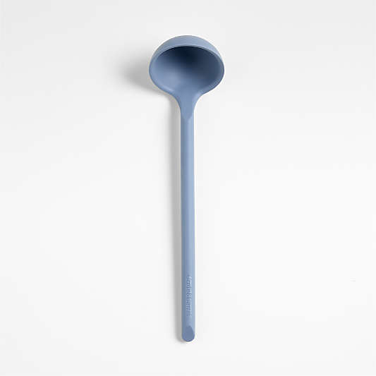 Crate & Barrel Slate Blue Silicone Ladle