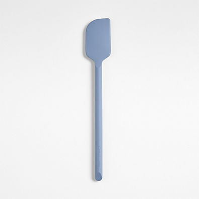 View Crate & Barrel Slate Blue Silicone Scraper Spatula details