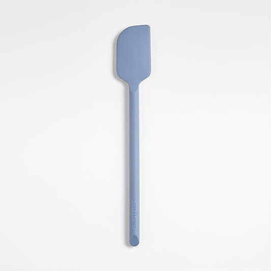 Crate & Barrel Slate Blue Silicone Scraper Spatula