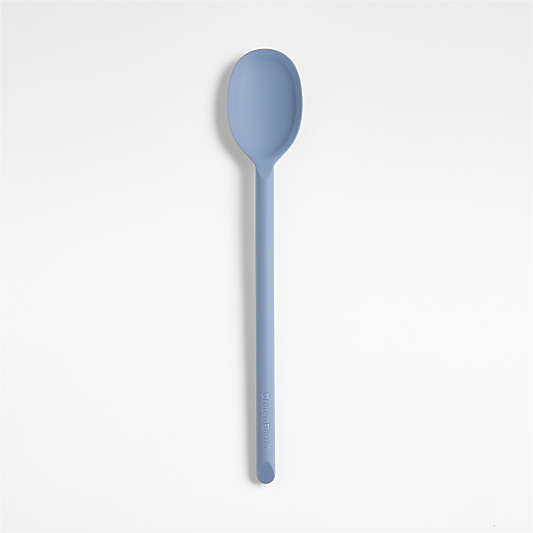 Crate & Barrel Slate Blue Silicone Spoon