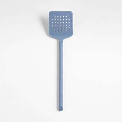 View Crate & Barrel Slate Blue Silicone Turner Spatula details