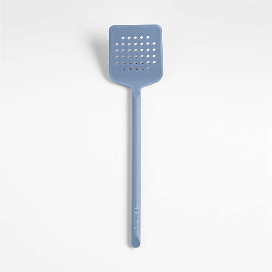Crate & Barrel Slate Blue Silicone Turner Spatula