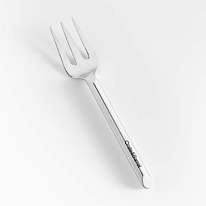 Crate & Barrel Stainless Steel Serving Fork