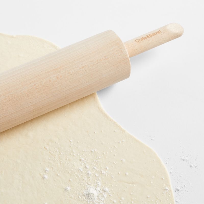 Crate & Barrel Straight Rolling Pin with Handles - image 1 of 3