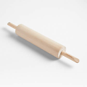 6 Piece Clay Rolling Pin Textured Hand Roller Wooden Handle