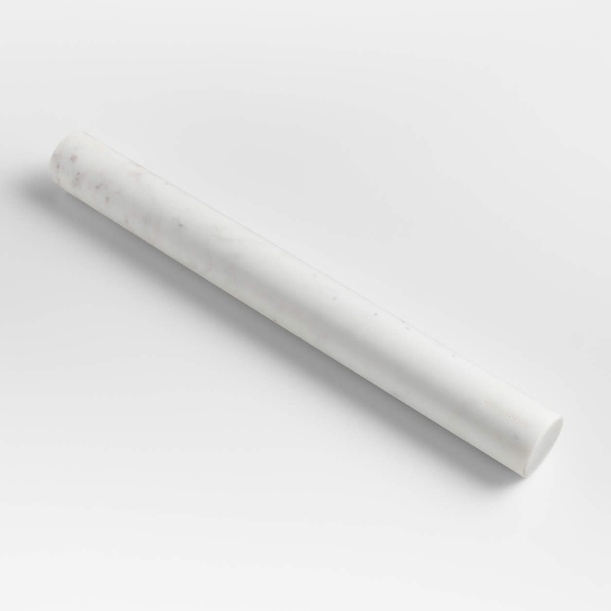 Crate & Barrel White Marble Straight Rolling Pin | Crate & Barrel