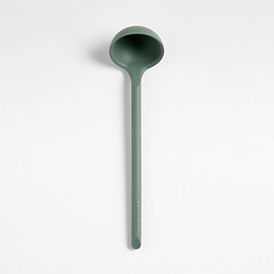View Crate & Barrel Thyme Green Silicone Ladle details