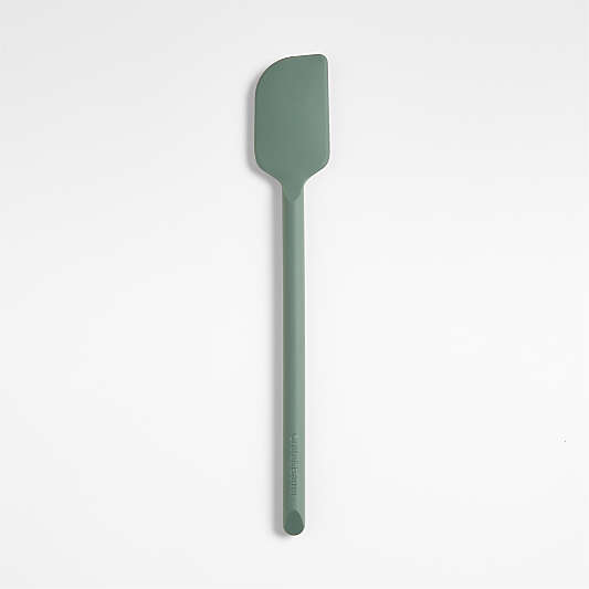 Crate & Barrel Thyme Green Silicone Scraper Spatula