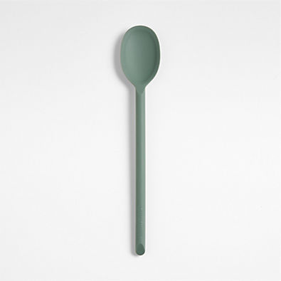 View Crate & Barrel Thyme Green Silicone Spoon details