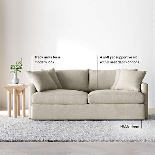 Lounge Deep 2-Piece Extra Wide Chaise Sectional Sofa