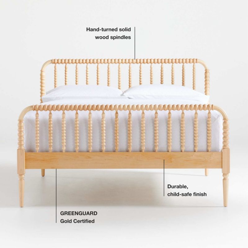 Jenny Lind Maple Wood Spindle Kids Twin Bed - image 14 of 19