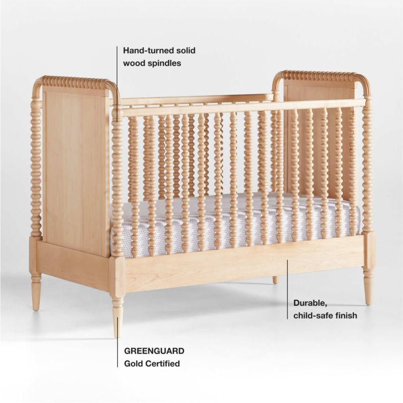 Jenny Lind Maple Wood Spindle Convertible Baby Crib - image 17 of 22