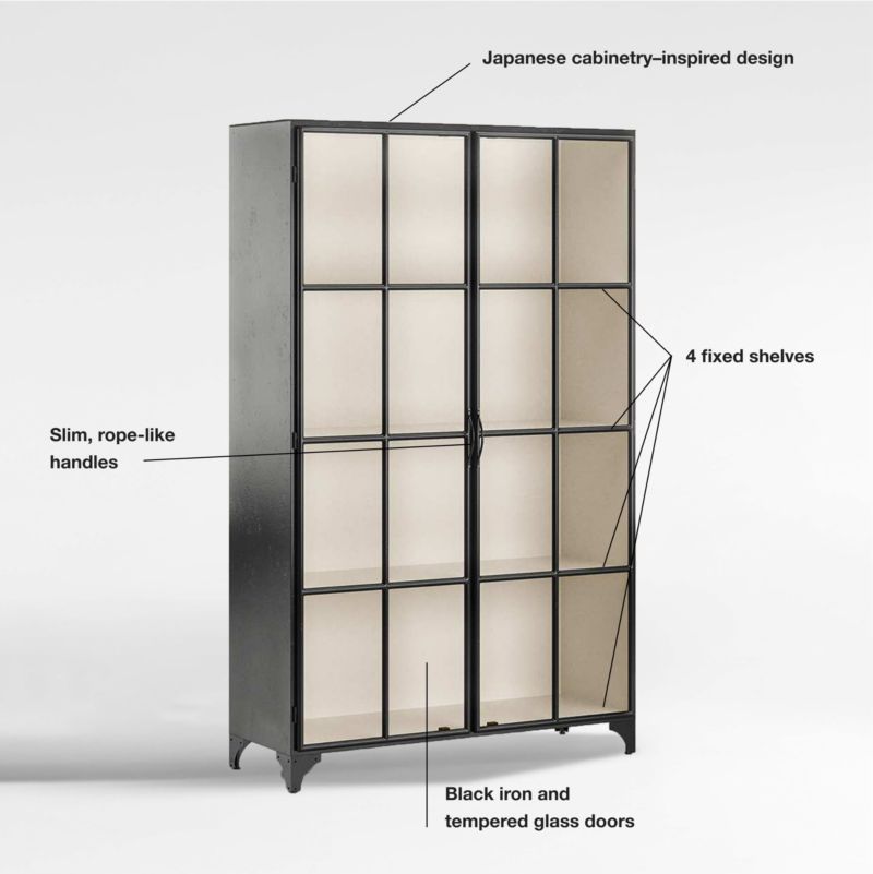 Kedzie Black-and-White Storage Cabinet - image 4 of 13