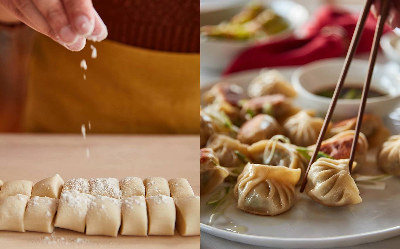 Caramelized Leek and Cumin Beef Dumplings