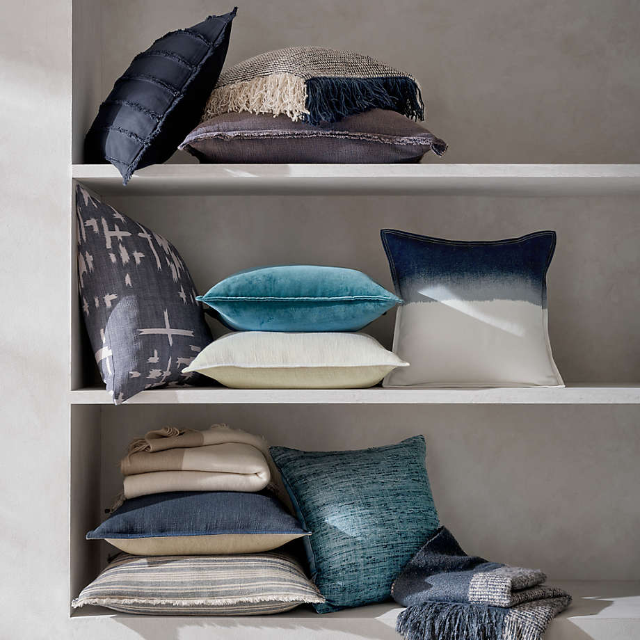 Aqua coastal store throw pillows