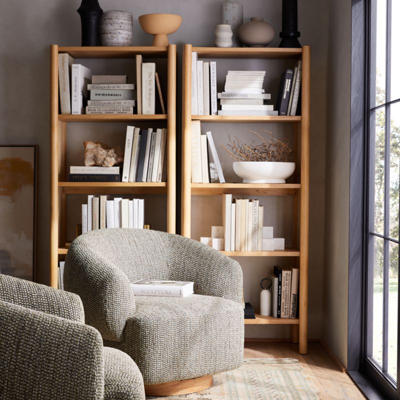 Emmer Natural Oak Bookcase - image 2 of 6