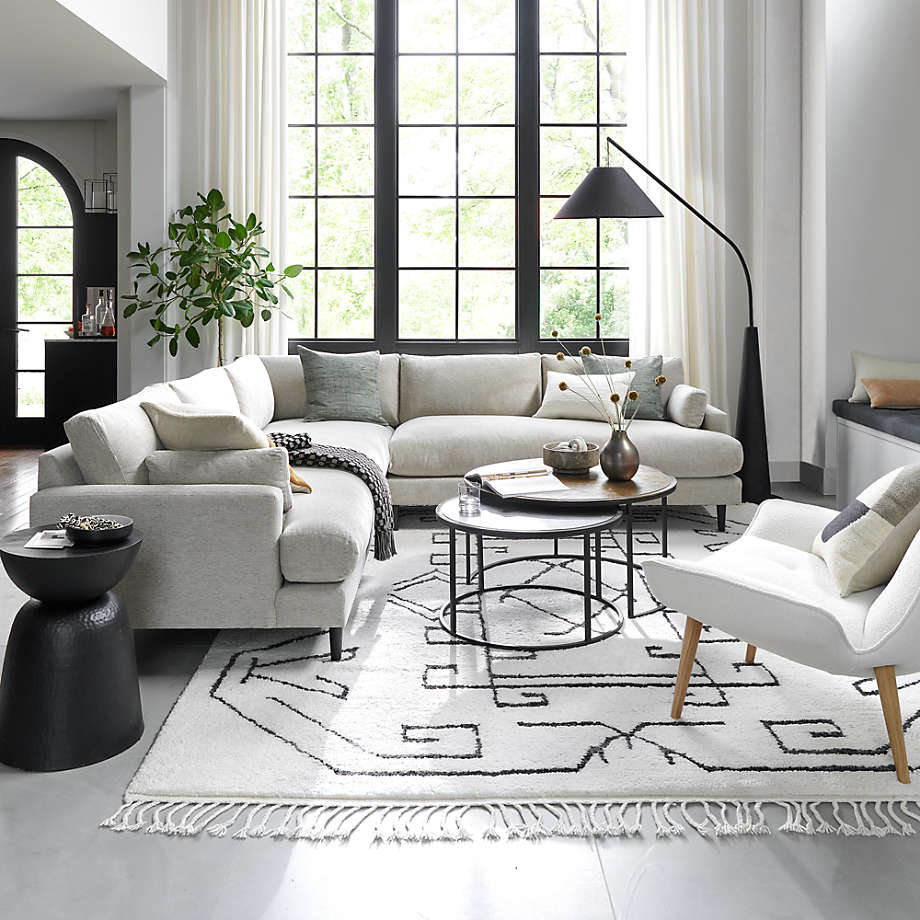 Crate and barrel outlet nesting coffee table