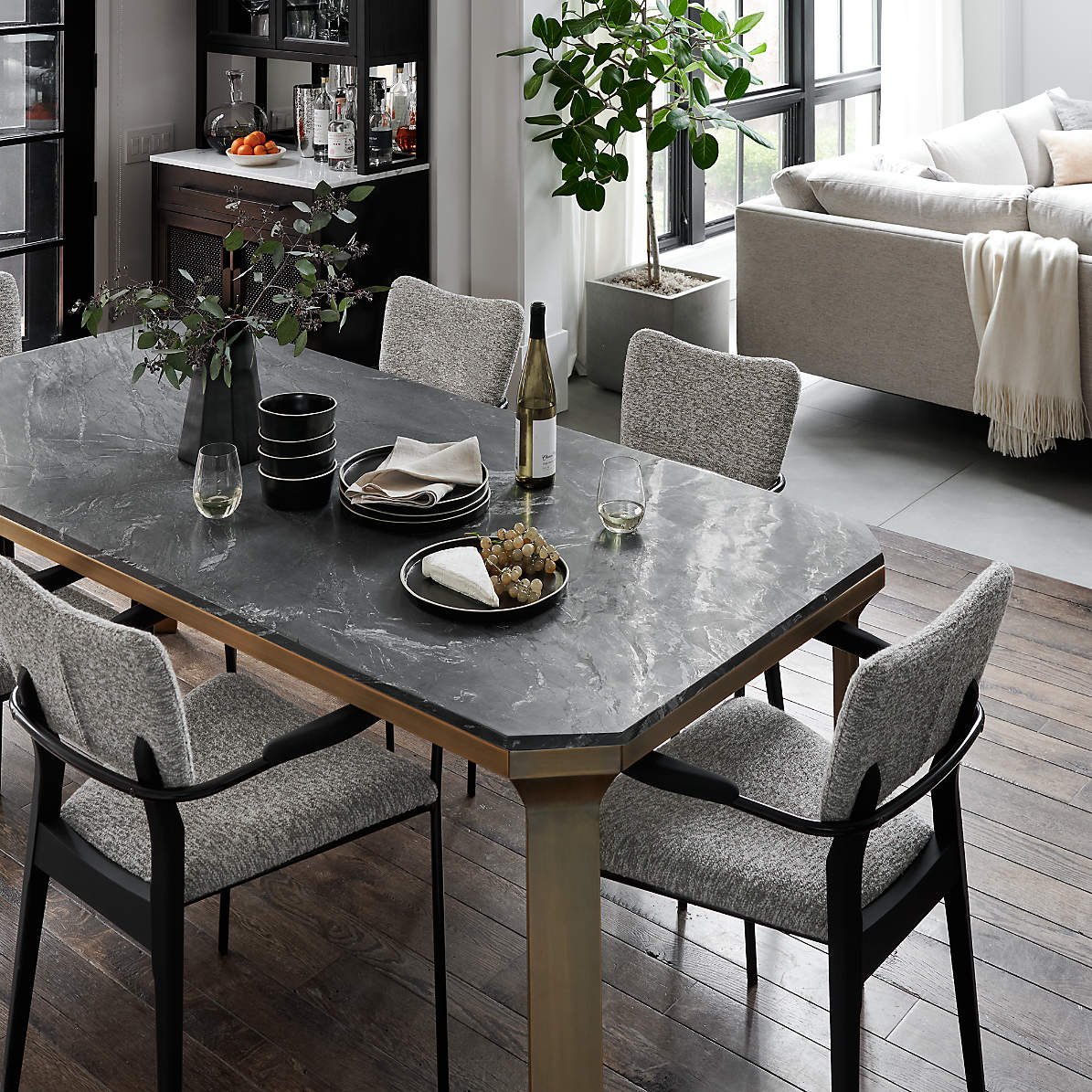 Crate and barrel clearance marble dining table