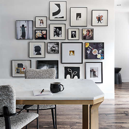 Brushed Black Picture Frame Gallery, Set of 5
