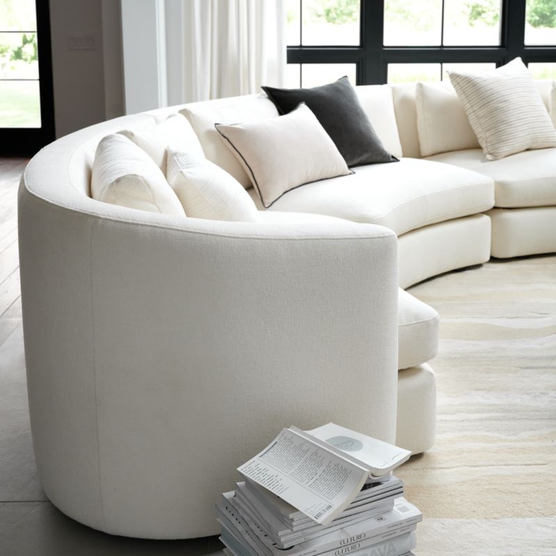 Nouveau Curved Left-Arm Sectional Sofa - image 4 of 7