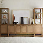 View Blake 68" Light Brown Teak and Rattan Media Console - image 3 of 10