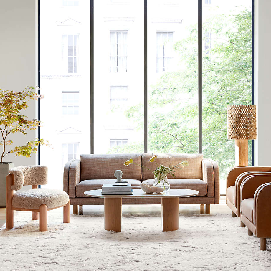 Crate and barrel travertine coffee sales table