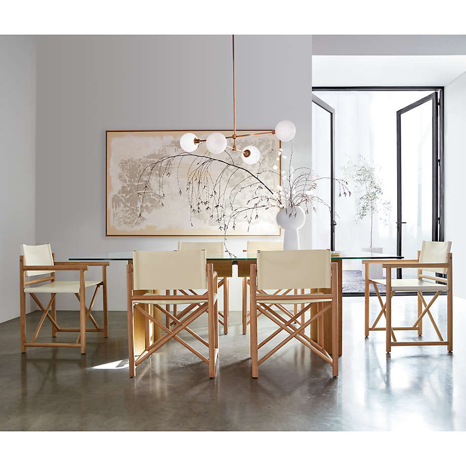 Mast Leather Director s Chair by Leanne Ford Crate Barrel