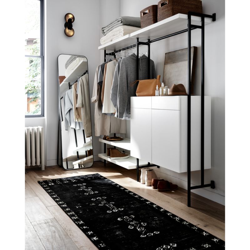 Flex Modular Clothing Rack and Closed Storage Cabinet with Shelves ...