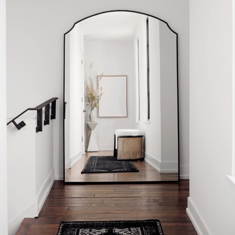 Emmy Black Floor Mirror 48.25"x72" - image 2 of 6