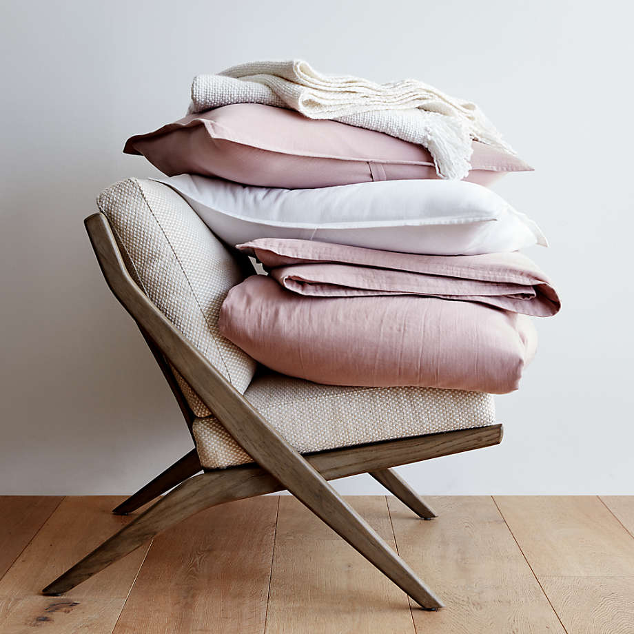 Crate&Barrel Organic Double Weave White King Sham Yorkdale Mall