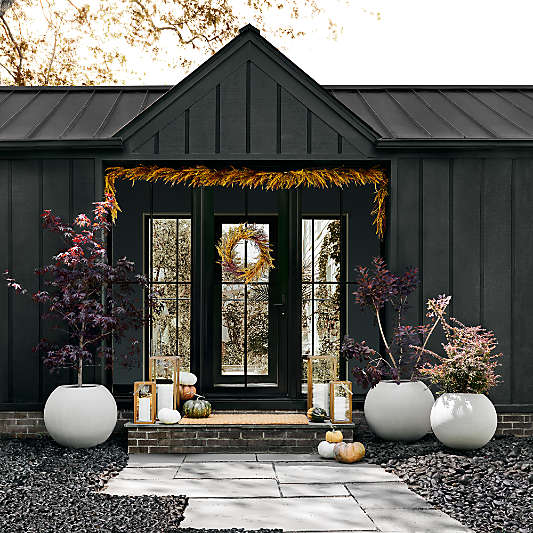 Sphere Large Light Grey Indoor/Outdoor Planter 26"