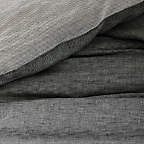 View Reversible Grid/Striped Natural Hemp Fiber Duvet Covers and Pillow Shams - image 4 of 8
