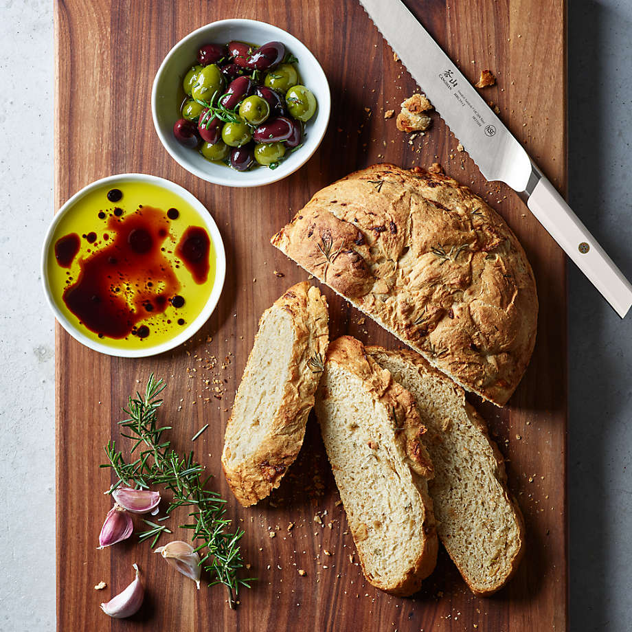 Crate & Barrel Walnut Reversible Cutting Board