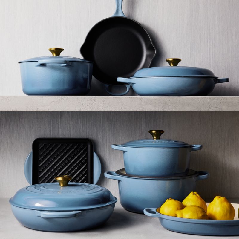 Le Creuset Signature 7.25-Qt. Chambray Dutch Oven + Reviews | Crate ...