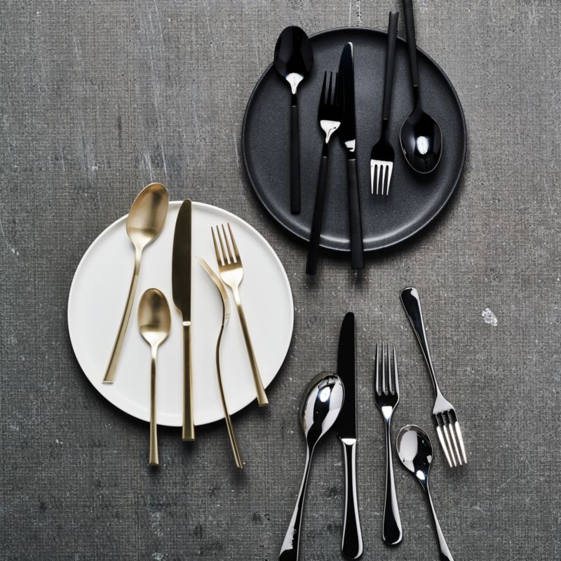 Kenton Black 20-Piece Flatware Set
