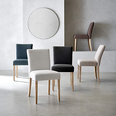 Crate and barrel upholstered sales dining chairs