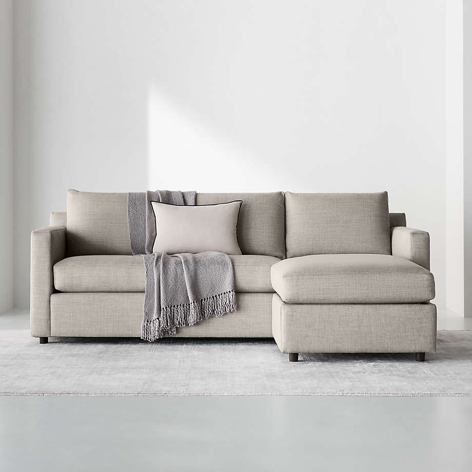 Crate and barrel barrett sale lounger