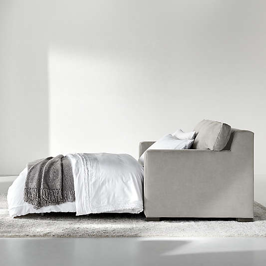 Axis 88" Reversible Storage Chaise Lounge Queen Sleeper Sectional Sofa