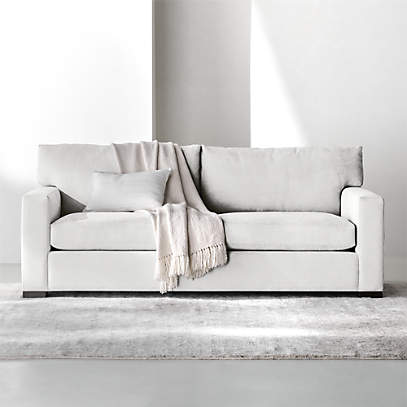 Axis II Grey 2 Seat Sofa Crate Barrel