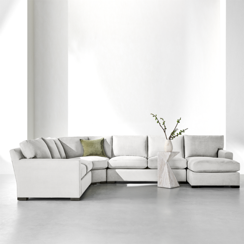 Axis Classic 4-Piece L-Shaped Wedge Sectional Sofa with Chaise Lounge - image 12 of 15