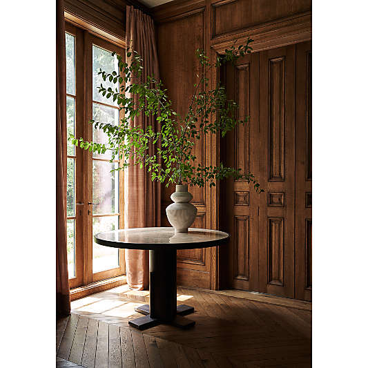 Les Crêtes White Textured Vase 18" by Athena Calderone