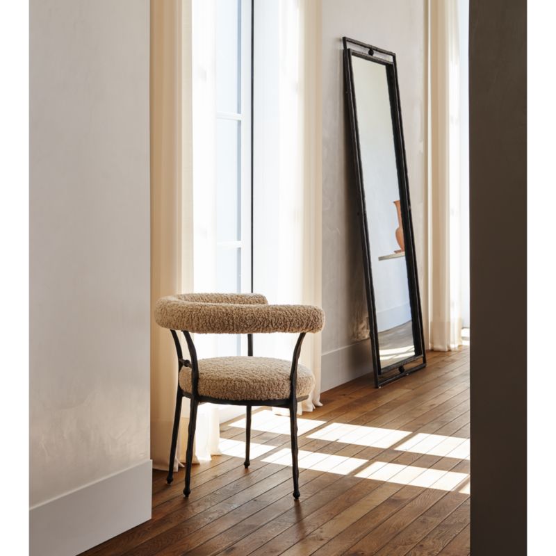 Rodin Black Floor Mirror by Athena Calderone 38"x80" - image 2 of 5