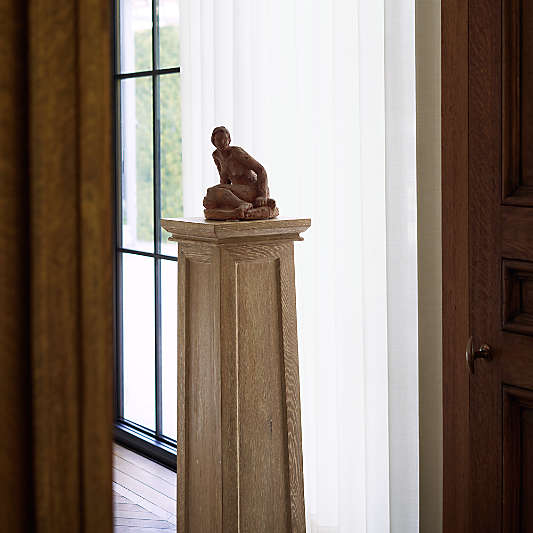 Relic Oak Pedestal Table by Athena Calderone