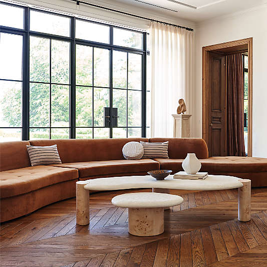 Sassolino Burl Wood Nesting Tables by Athena Calderone