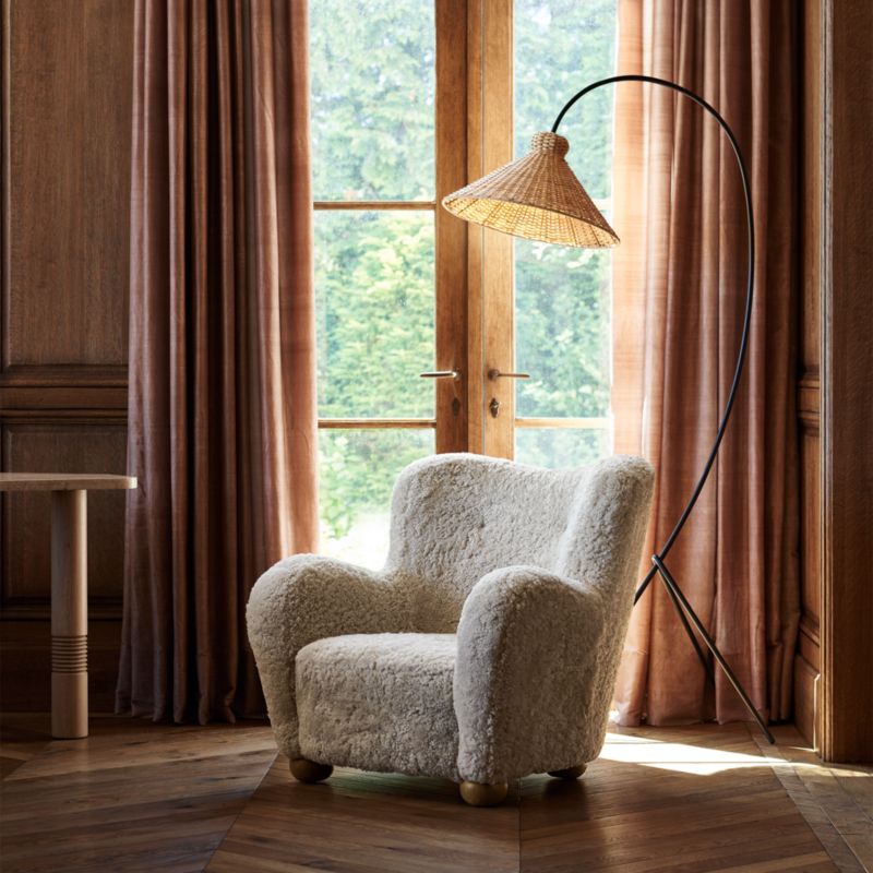 Ceremonie Green Mohair Dining Chair by Athena Calderone