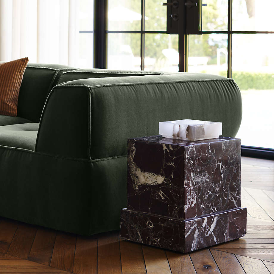 Crate and barrel marble best sale side table