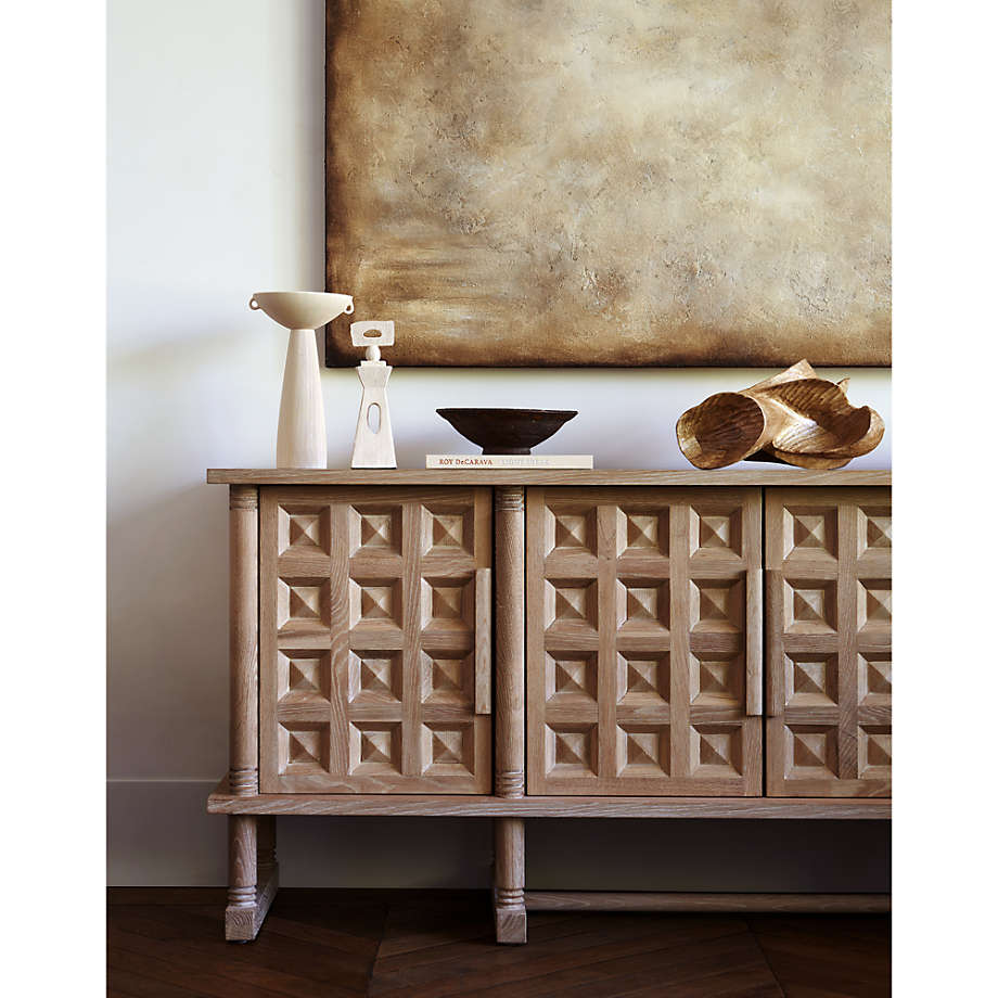 Oak wood deals media console